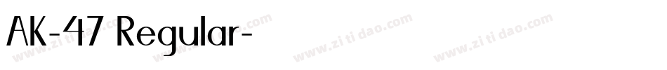 AK-47 Regular字体转换